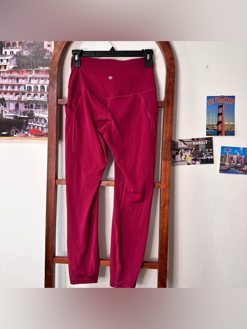 Lululemon Align High-Rise Leggings Pant with Pockets 25" Pomegranate - Picture 5 of 6